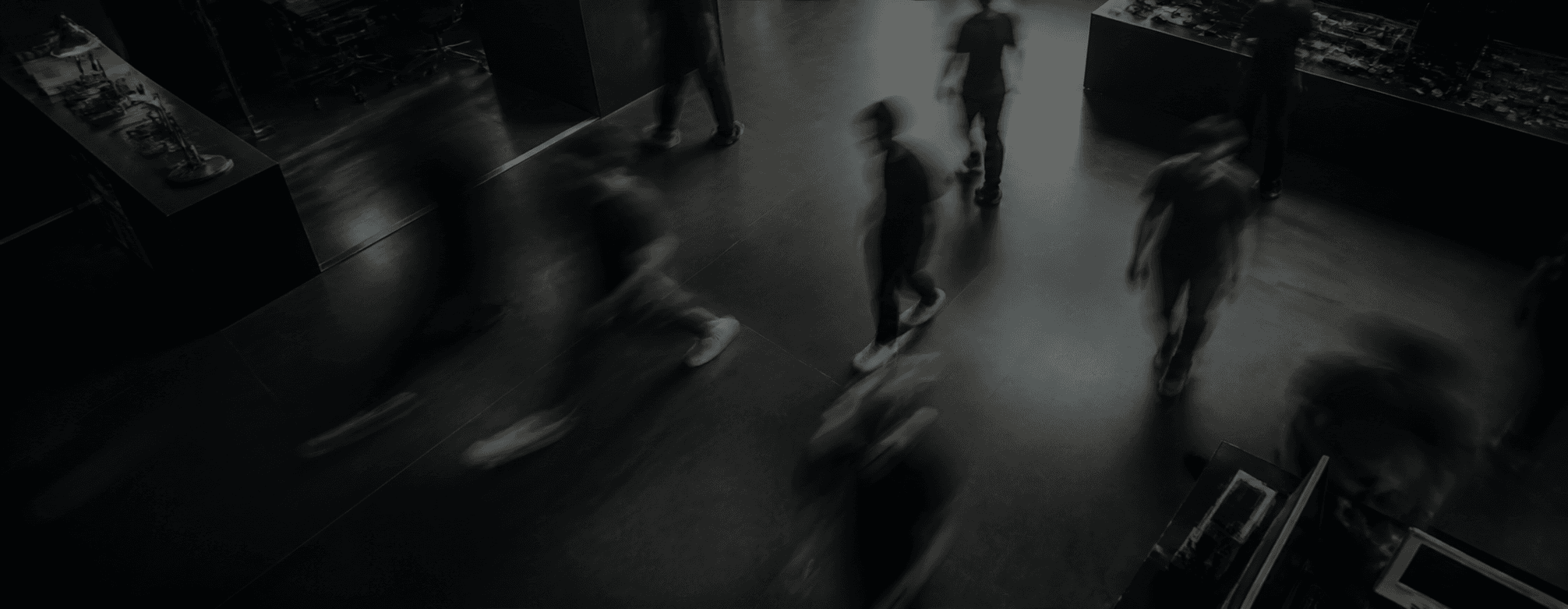 A fast moving team working in a dark contemporary studio